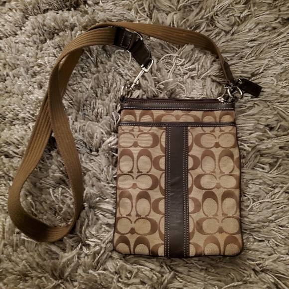 Coach Handbags - Coach Tan Crossbody Bag